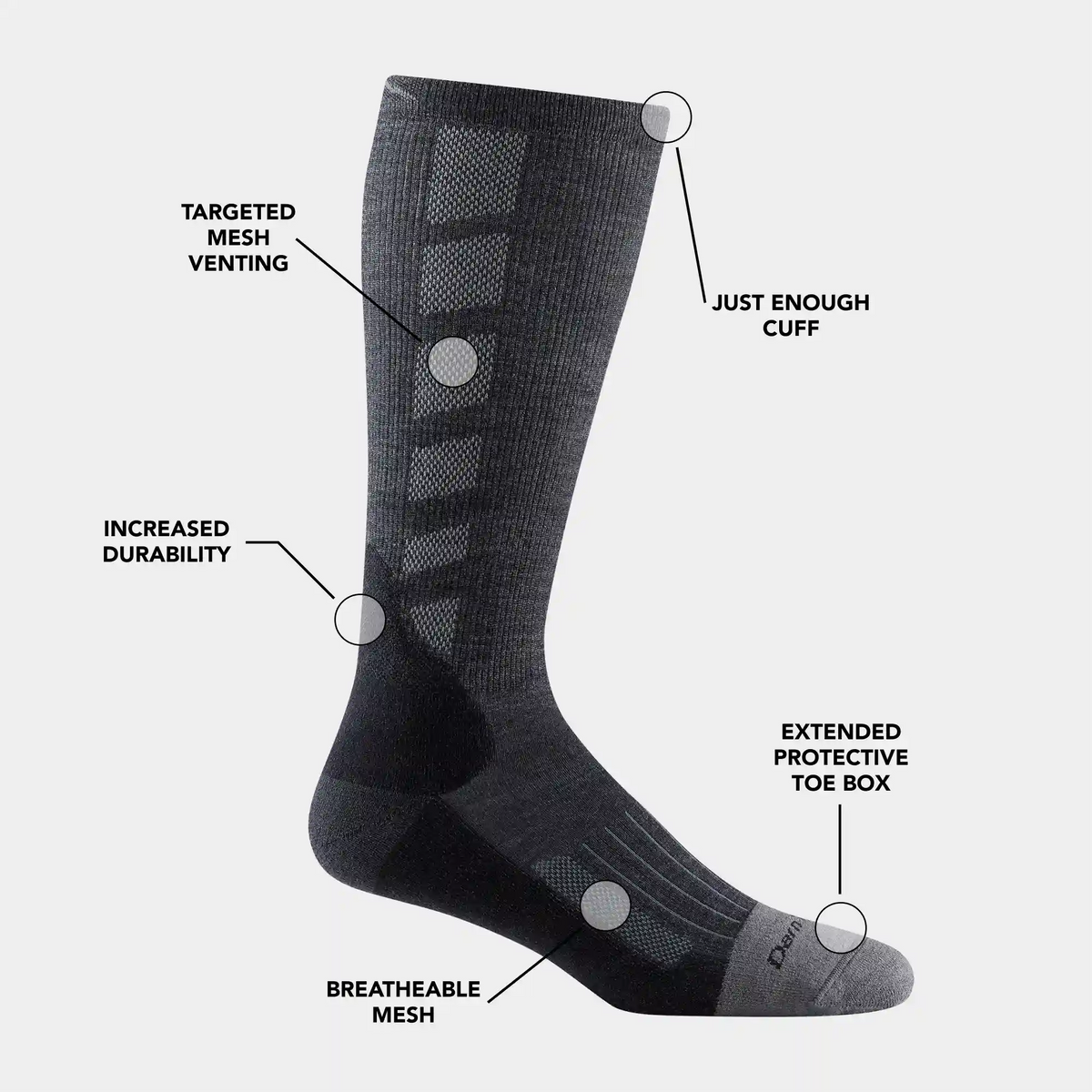 Men's Stanley K Mid-Calf  Lightweight Work Sock-Last Chance