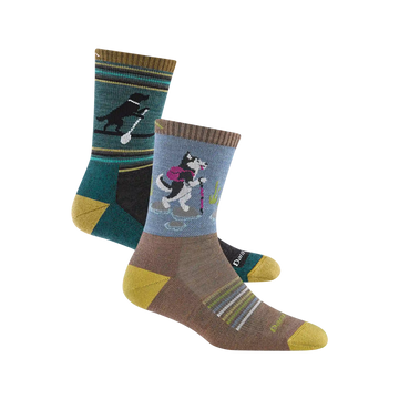 Men's and Women's Lightweight Micro Crew Hiking 2-Pack