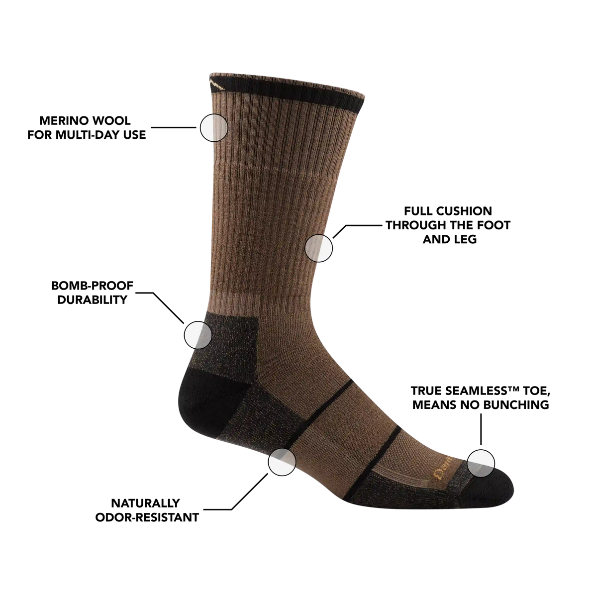 Men's William Jarvis Boot Midweight Work Socks