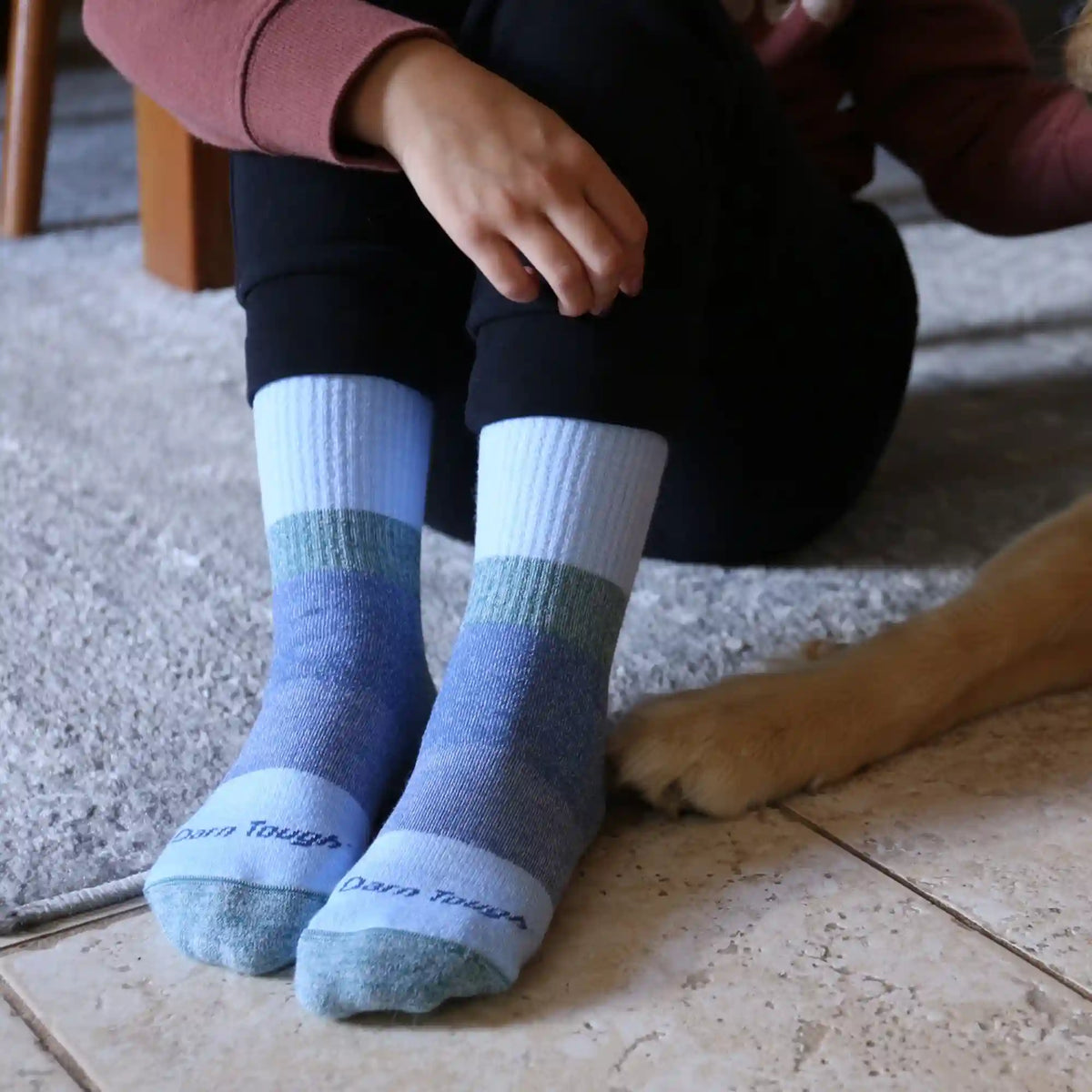 Kids Hill Topper Micro Crew Heavyweight Hiking Socks