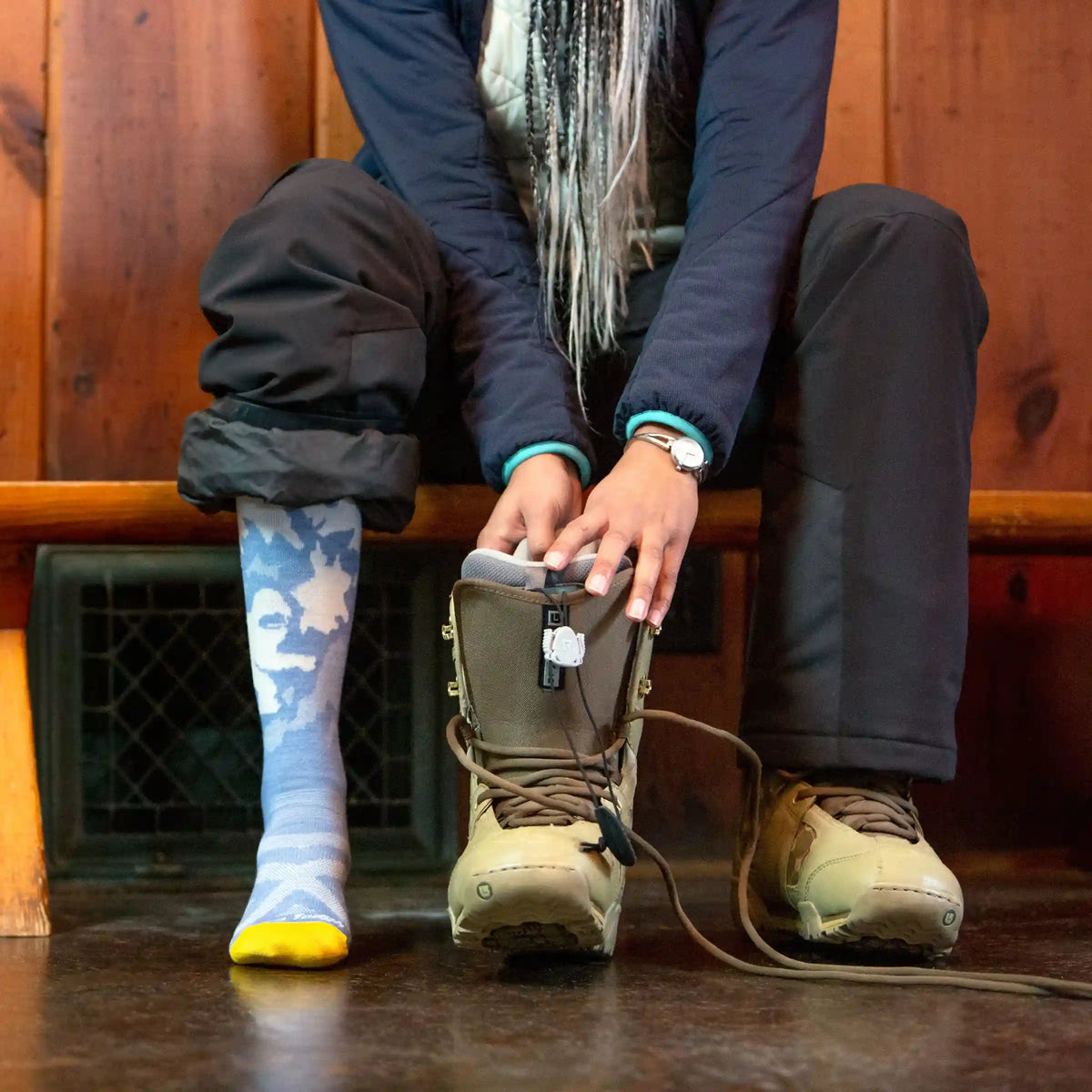 Women's Yeti Over-the-Calf Lightweight Ski & Snowboard Socks