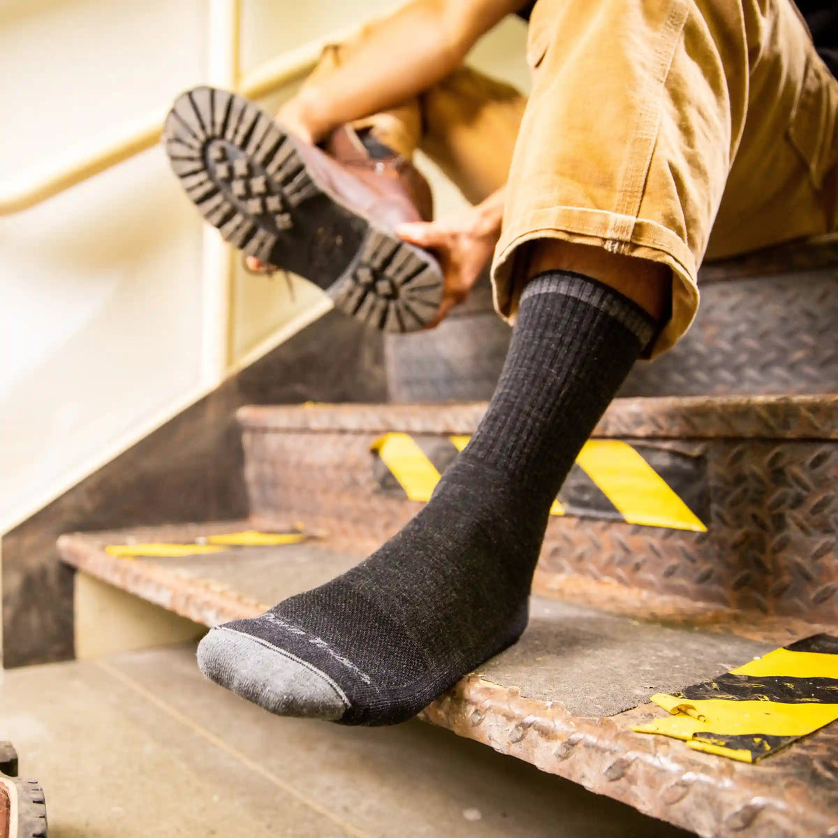 Men's Fred Tuttle Micro Crew Midweight Work Socks