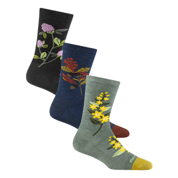 Women's Blossom Bouquet Lifestyle Crew 3-Pack