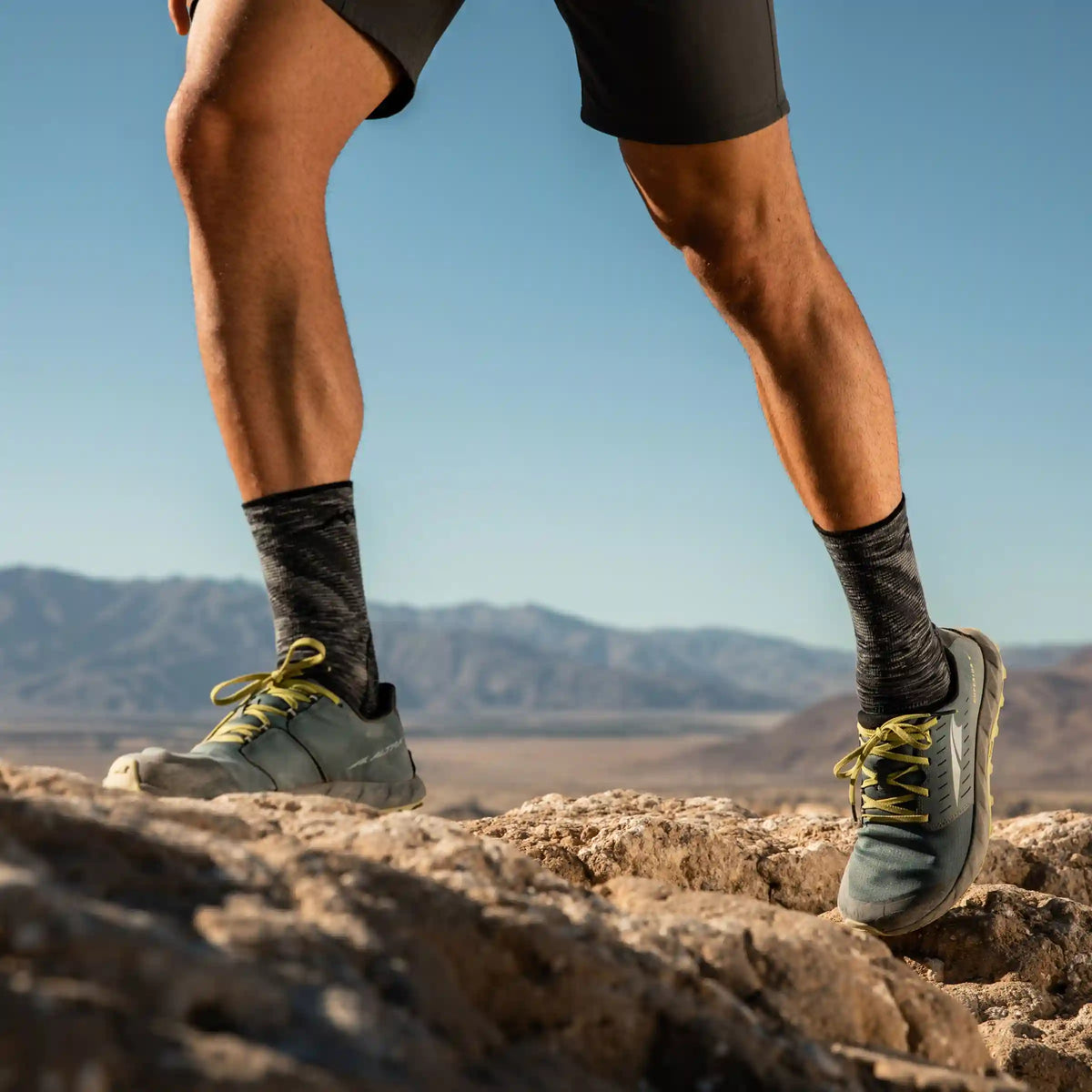 Men's Light Hiker Micro Crew Lightweight Hiking Socks