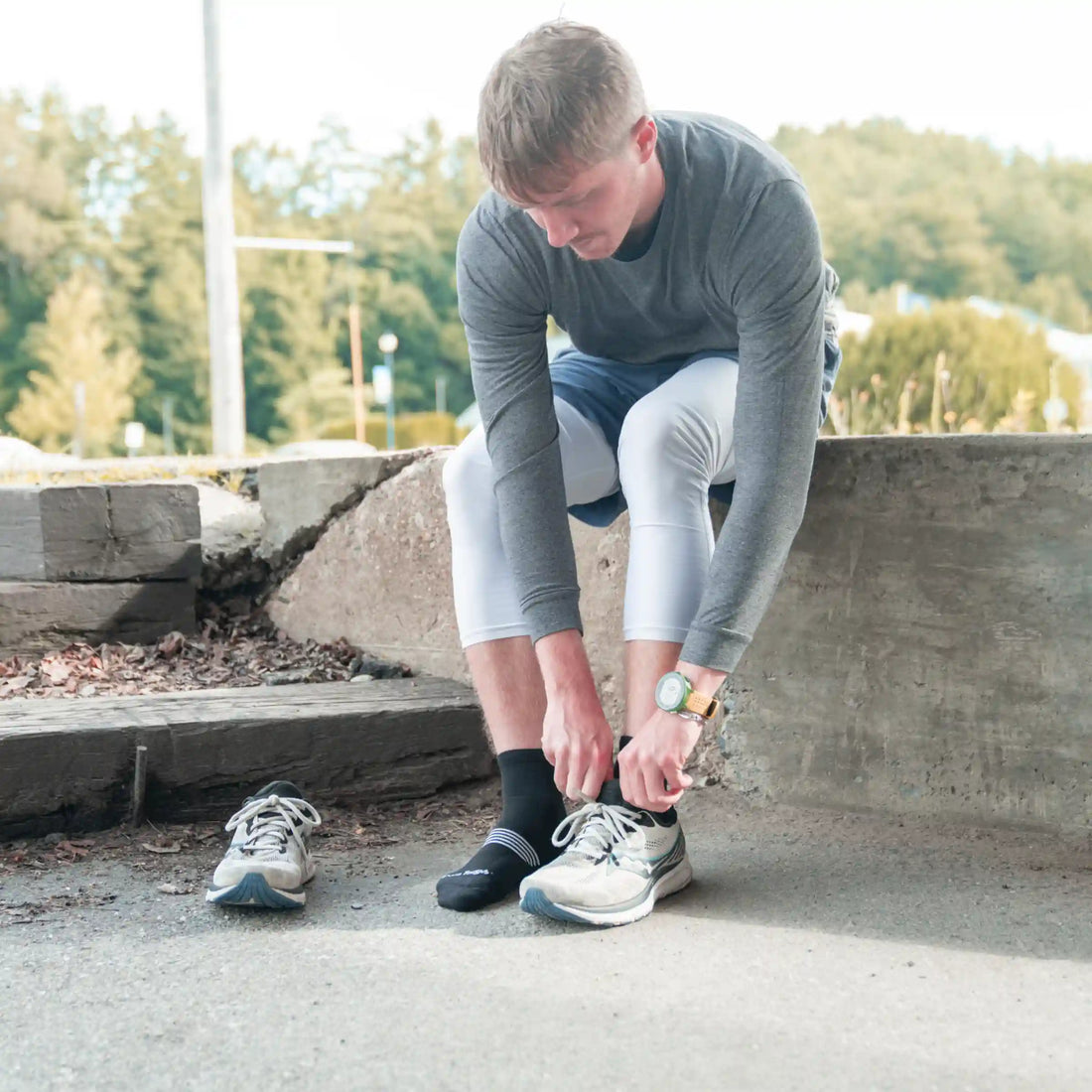 Men's Element Quarter Lightweight Running Socks