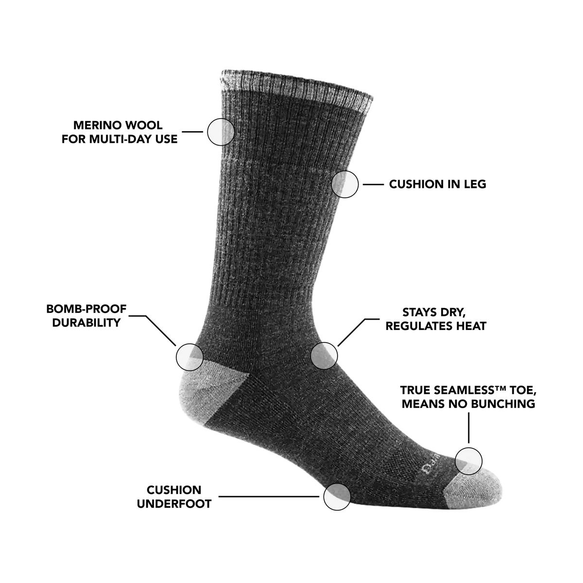 Men's John Henry Boot Midweight Work Socks