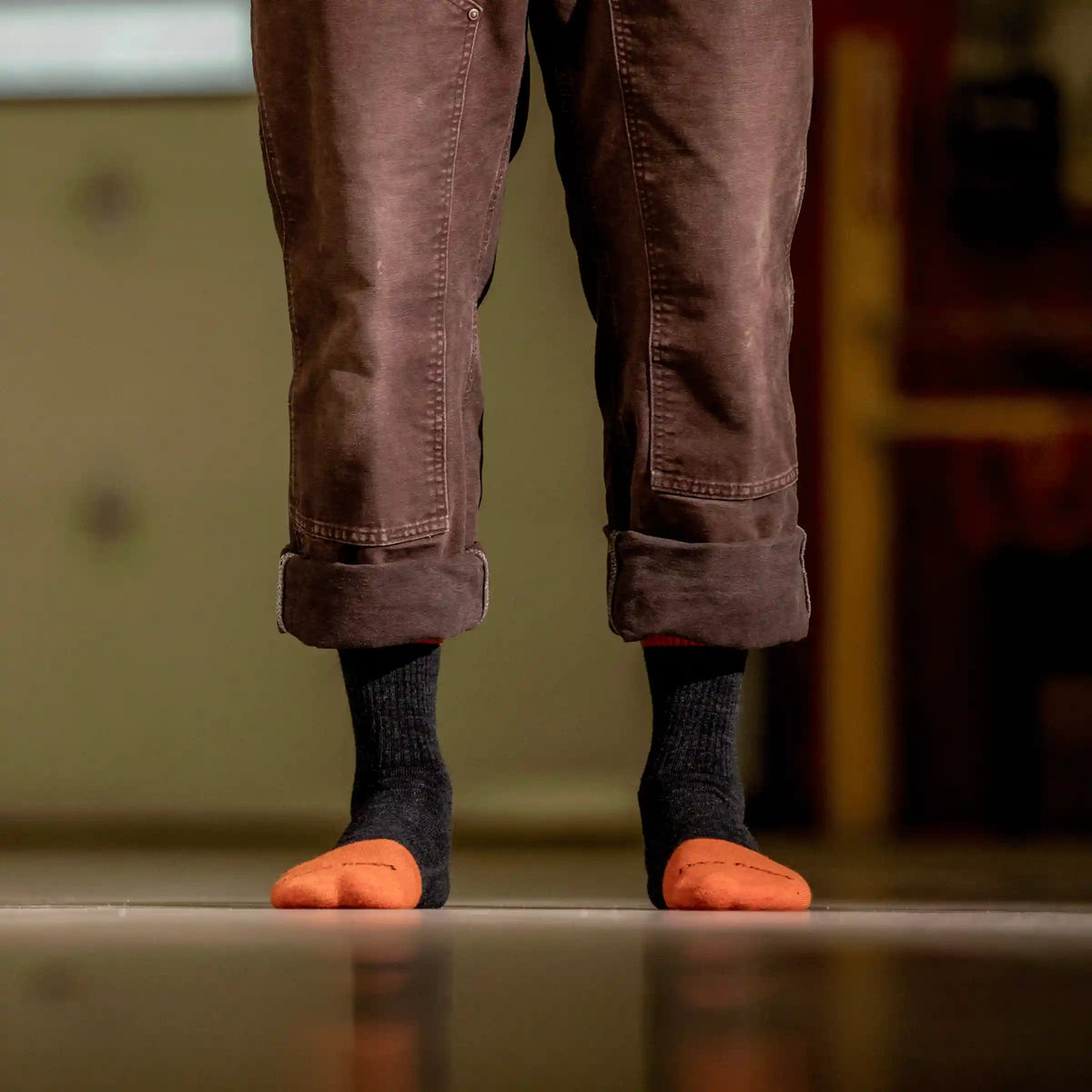 Men's Steely Micro Crew Midweight Work Socks