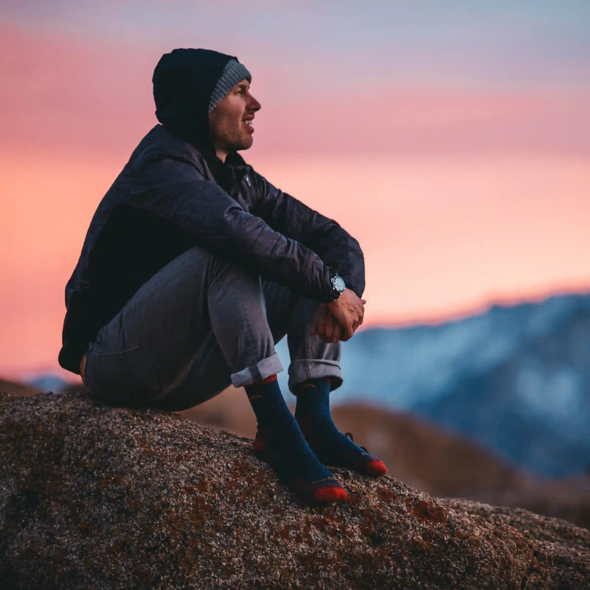 Men's Hiker Micro Crew Midweight Hiking Socks