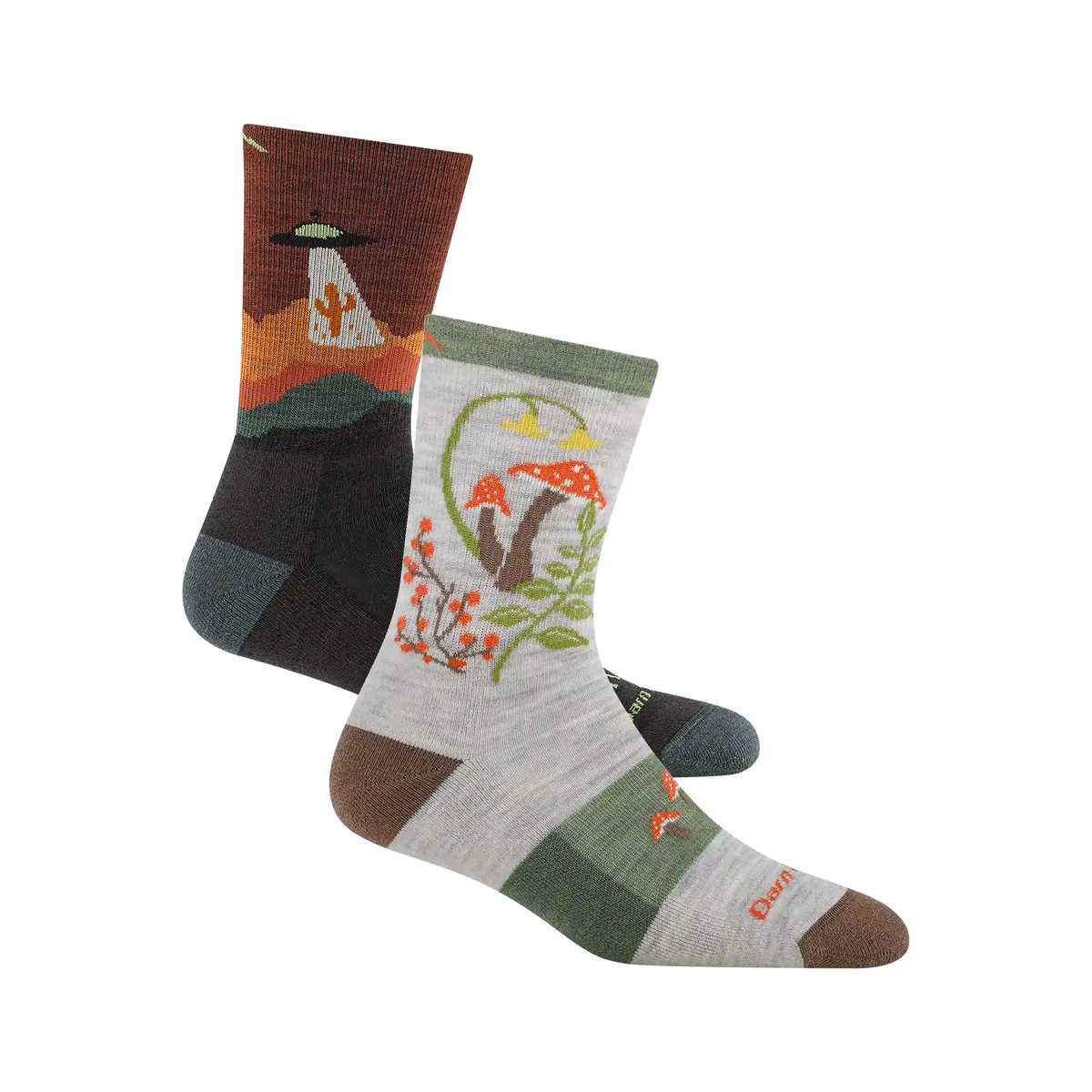 Men's and Women's Lightweight Micro Crew Hiking 2-Pack
